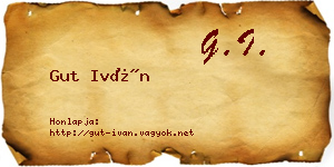 Gut Iván névjegykártya